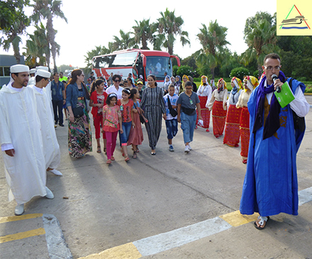 Séjour Culturel 2014, L’arrivée des enfants