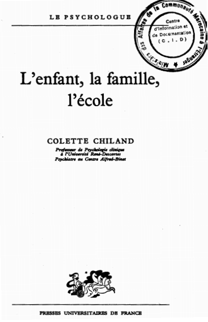 LENFANT LA FAMILLE LECOLE