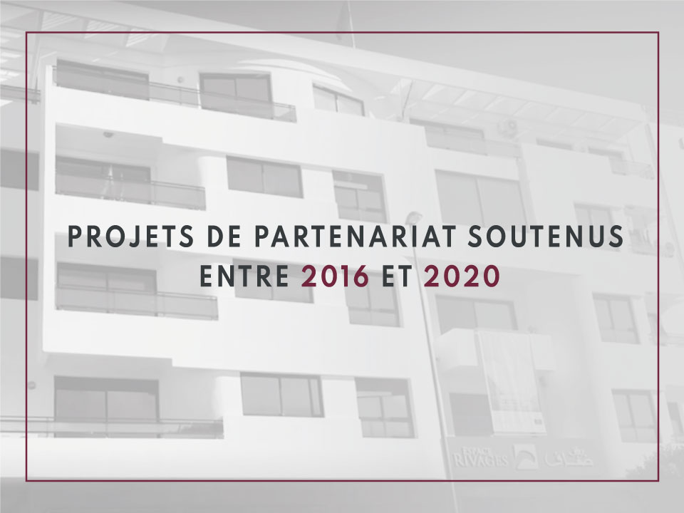 Projets de partenariat soutenus entre 2016 et 2020