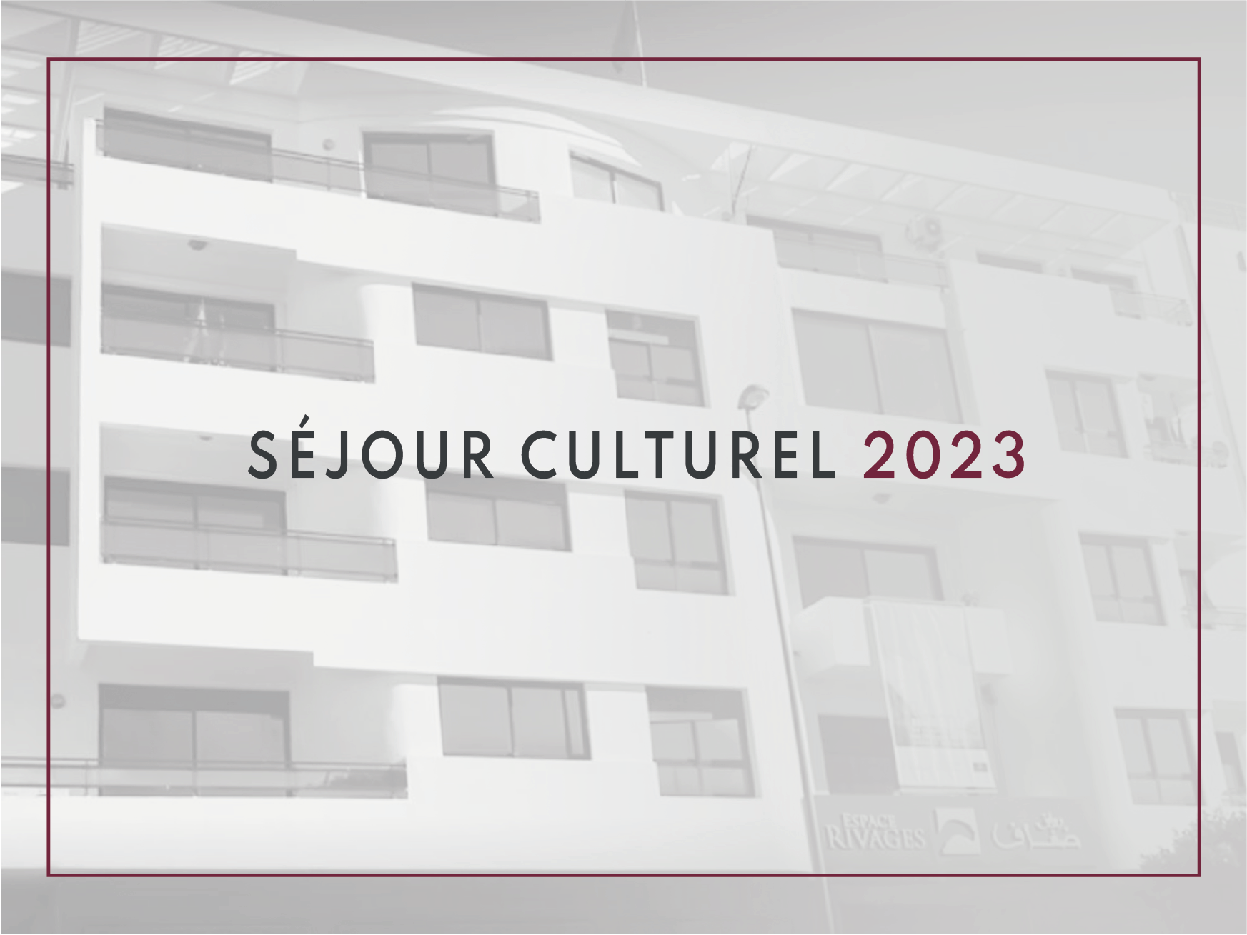 Séjour culturel 2023  Répartition prévisionnelle des quotas